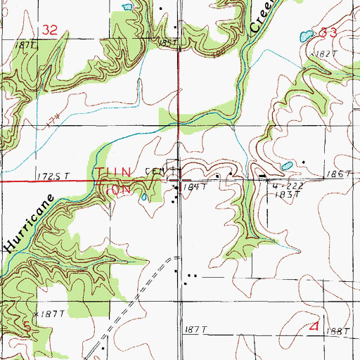Topographic Map of Mount Zion Church, IL