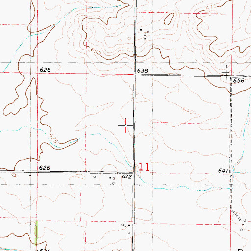 Topographic Map of Mount Zion School (historical), IL