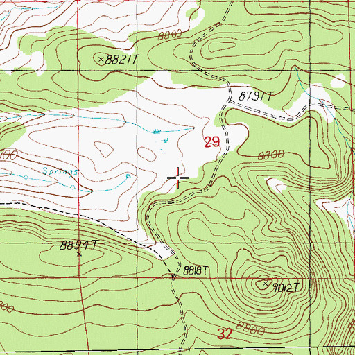 Topographic Map of Udall Pit, AZ