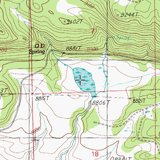 Topographic Map of Udall Pit Number Two, AZ