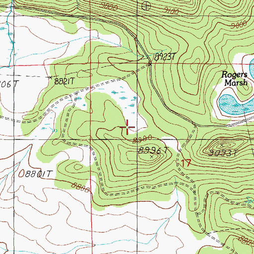 Topographic Map of Udall Pit Number Three, AZ