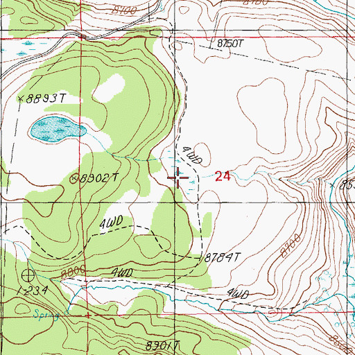 Topographic Map of Turkey Tank, AZ