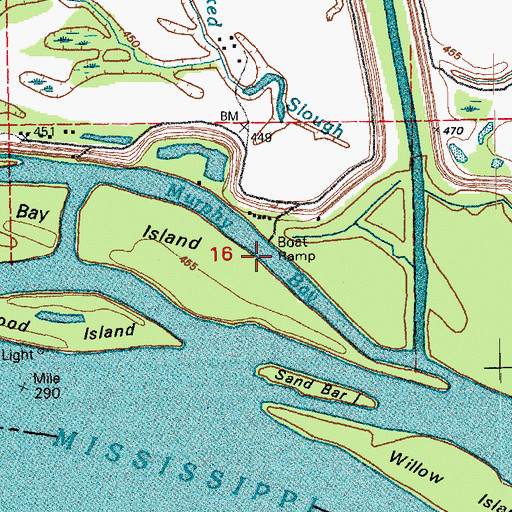 Topographic Map of Murphy Bay, IL
