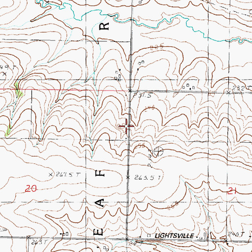 Topographic Map of Myrtle School (historical), IL