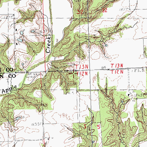 Topographic Map of Nation School (historical), IL