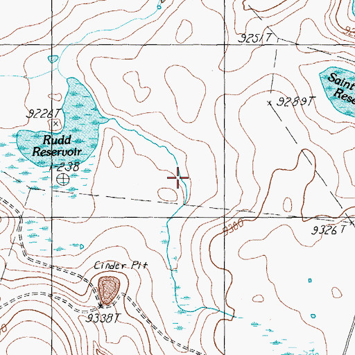 Topographic Map of Miller Spring, AZ