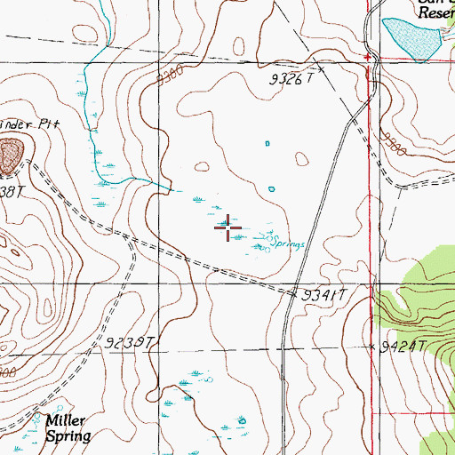 Topographic Map of Rudd Knoll Pit Tank Number 1, AZ