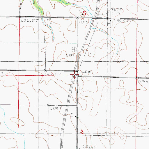 Topographic Map of Nazworthy School (historical), IL