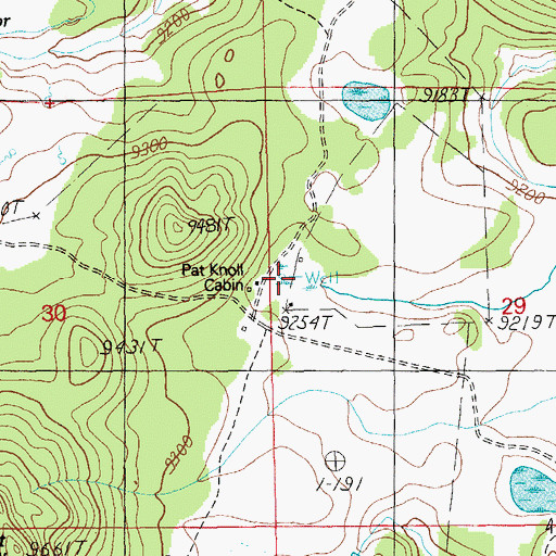 Topographic Map of Pat Knoll Pit Springs, AZ