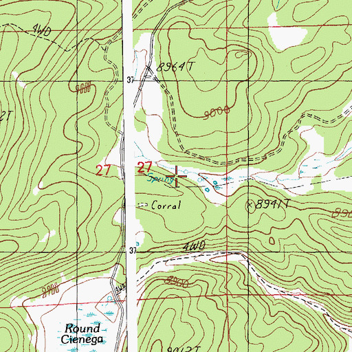 Topographic Map of Stit Spring, AZ