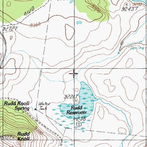 Topographic Map of Rudd Knoll Pit Number Three, AZ