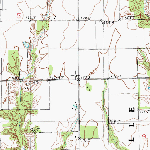 Topographic Map of New Hope Church (historical), IL