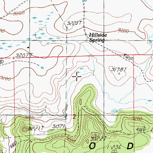 Topographic Map of Burky Tank, AZ