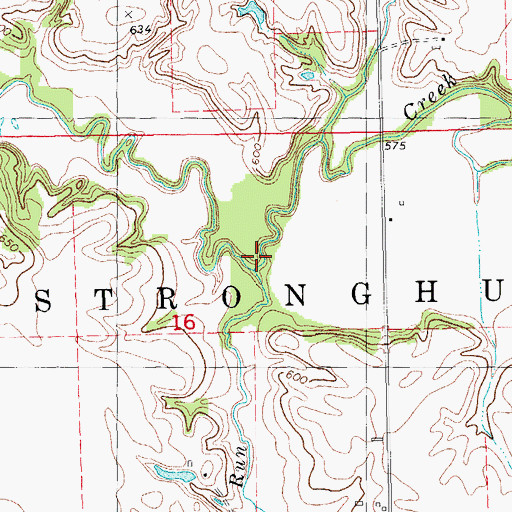 Topographic Map of Nichols Run, IL