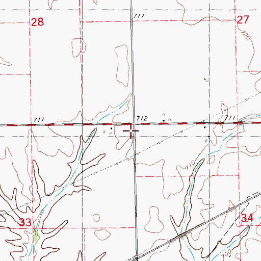 Topographic Map of Nichols School (historical), IL