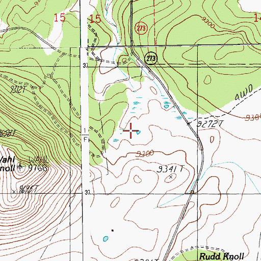 Topographic Map of Number Four Tank, AZ