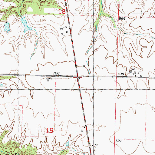 Topographic Map of Nightingale School (historical), IL