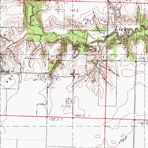 Topographic Map of Nipper School (historical), IL