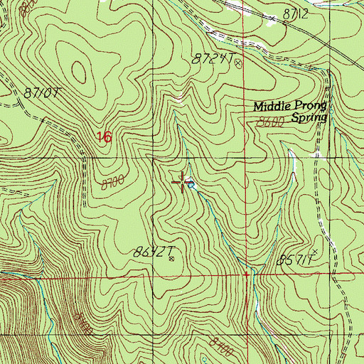 Topographic Map of Deer Tank, AZ