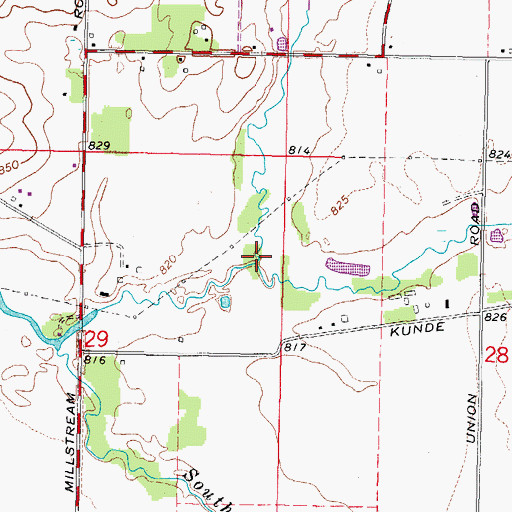 Topographic Map of North Branch Kishwaukee River, IL