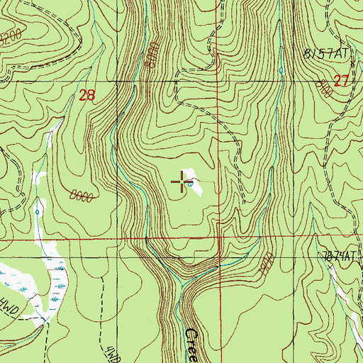Topographic Map of Home Creek Tank, AZ