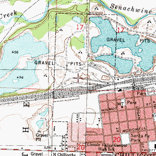 Topographic Map of North Chillicothe, IL
