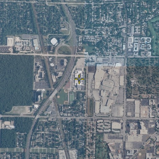Aerial/Satellite Image of North Division High School, IL