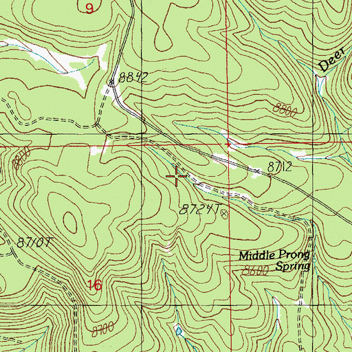 Topographic Map of Upper Horse Tank Number One, AZ