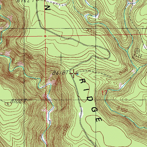 Topographic Map of Turkey Tank, AZ