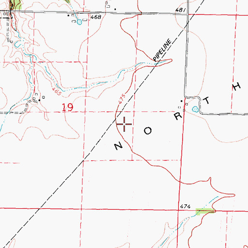 Topographic Map of North Prairie, IL