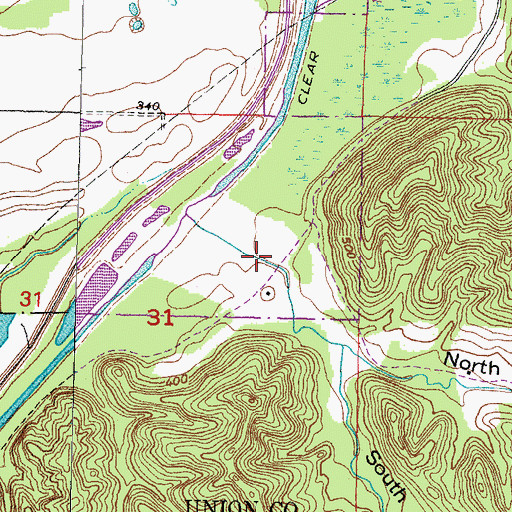 Topographic Map of North Ripple Hollow, IL