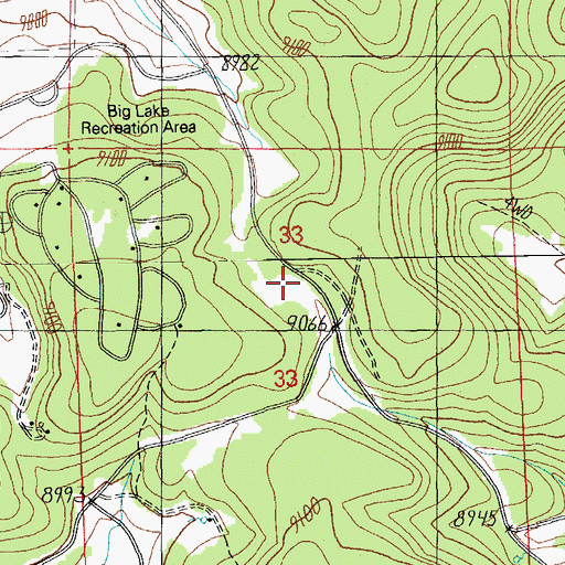 Topographic Map of Fir Spring, AZ