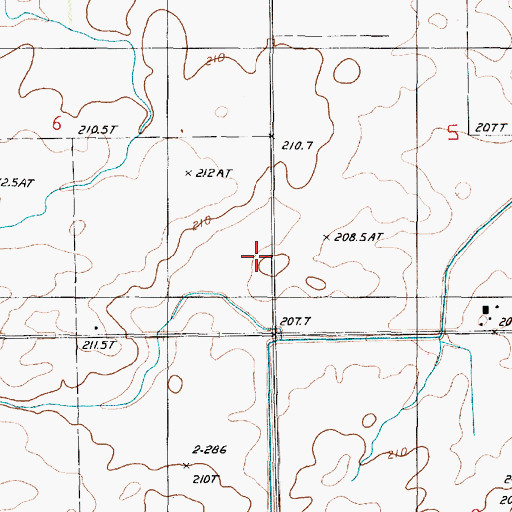 Topographic Map of North Star School (historical), IL