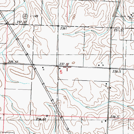Topographic Map of North Star School (historical), IL