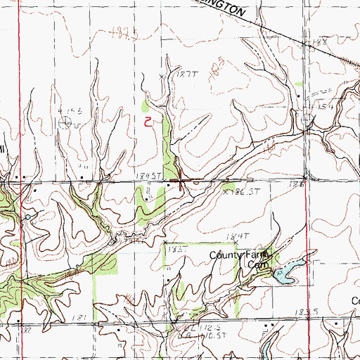 Topographic Map of North Union School (historical), IL