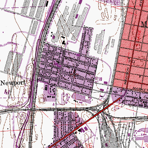 Topographic Map of North Venice, IL