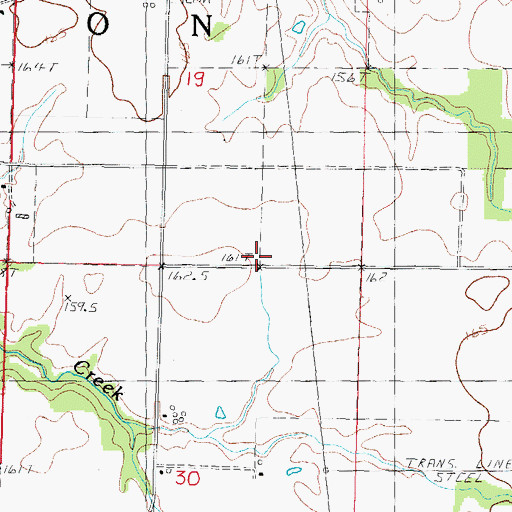 Topographic Map of Oak Grove School (historical), IL