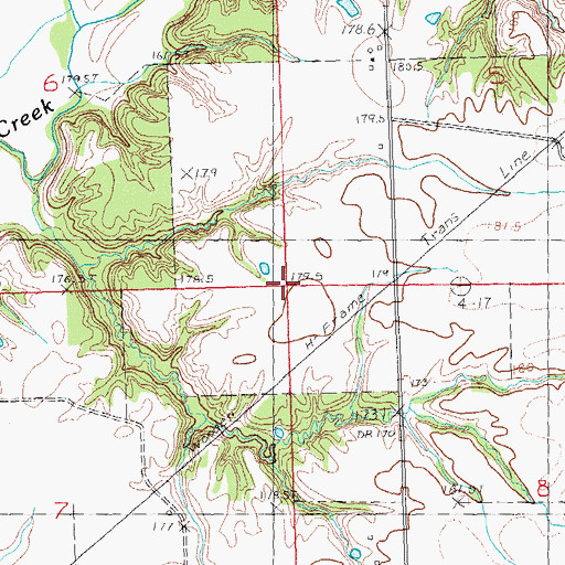 Topographic Map of Oak Grove School (historical), IL