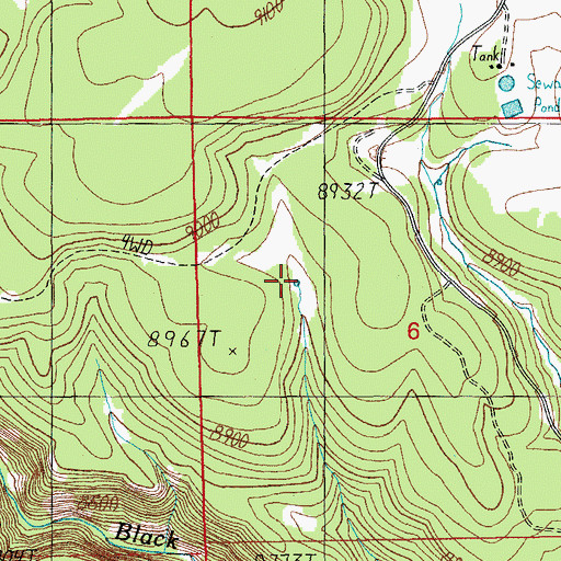 Topographic Map of Neck Tank, AZ