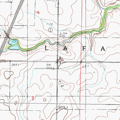 Topographic Map of Oak Grove School (historical), IL