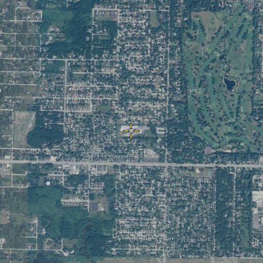 Aerial/Satellite Image of Oakdale Elementary School, IL