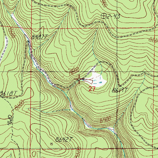 Topographic Map of Boggy Tank, AZ