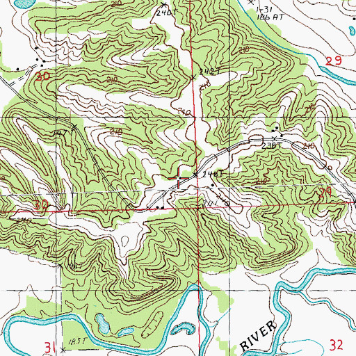 Topographic Map of Oakton School (historical), IL