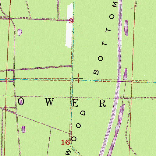 Topographic Map of Oakwood Bottoms, IL