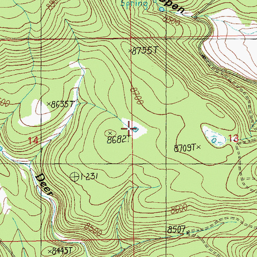 Topographic Map of Pond Tank, AZ