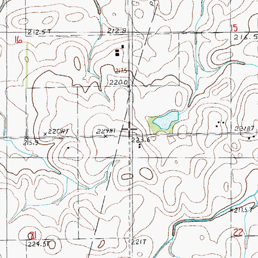 Topographic Map of Ogilvie School (historical), IL