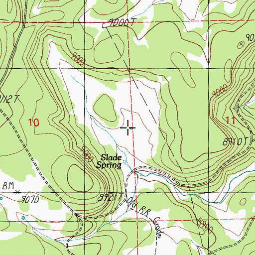 Topographic Map of Section Eleven Tank, AZ