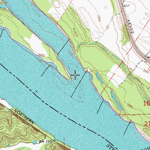 Topographic Map of Old Maeystown Creek, IL