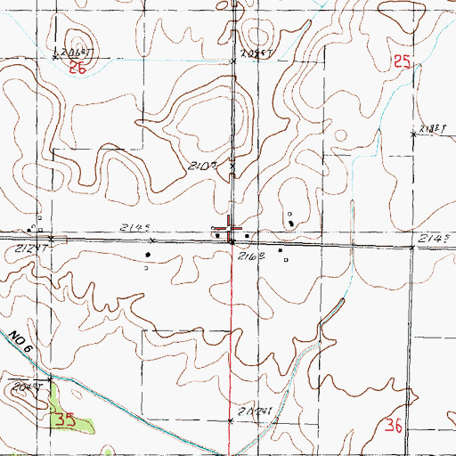 Topographic Map of Old Manlius School (historical), IL