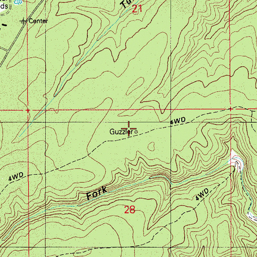 Topographic Map of King Phillip Trick Tank, AZ